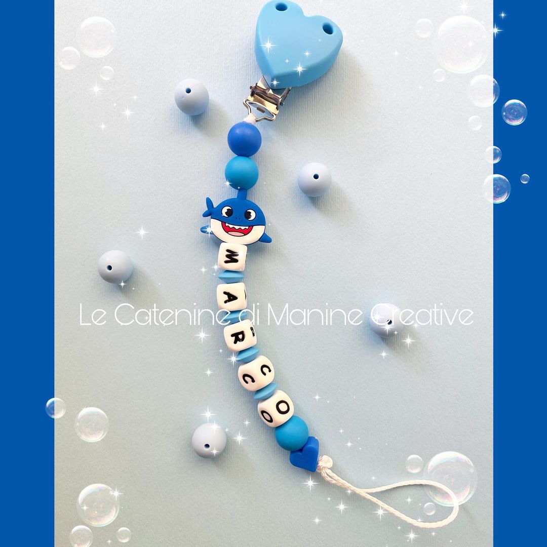 Catenina Portaciuccio Massaggiangengive Baby Shark