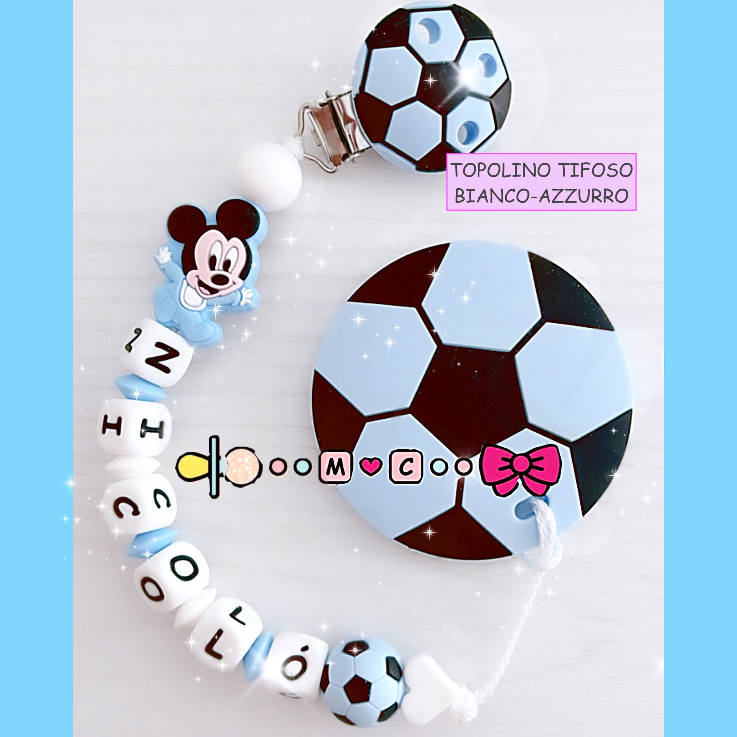 Catenina Portaciuccio Massaggiangengive Topolino Tifoso - immagine 2