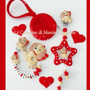 Catenina Portaciuccio Massaggiangengive Baby Lilli e Baby Vagabondo
