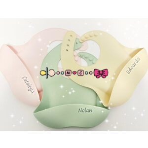 Bavaglini monocolore in silicone personalizzabili