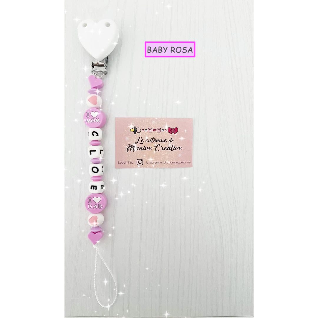 Catenina Portaciuccio Massaggiangengive I Love Mom & Dad - immagine 2