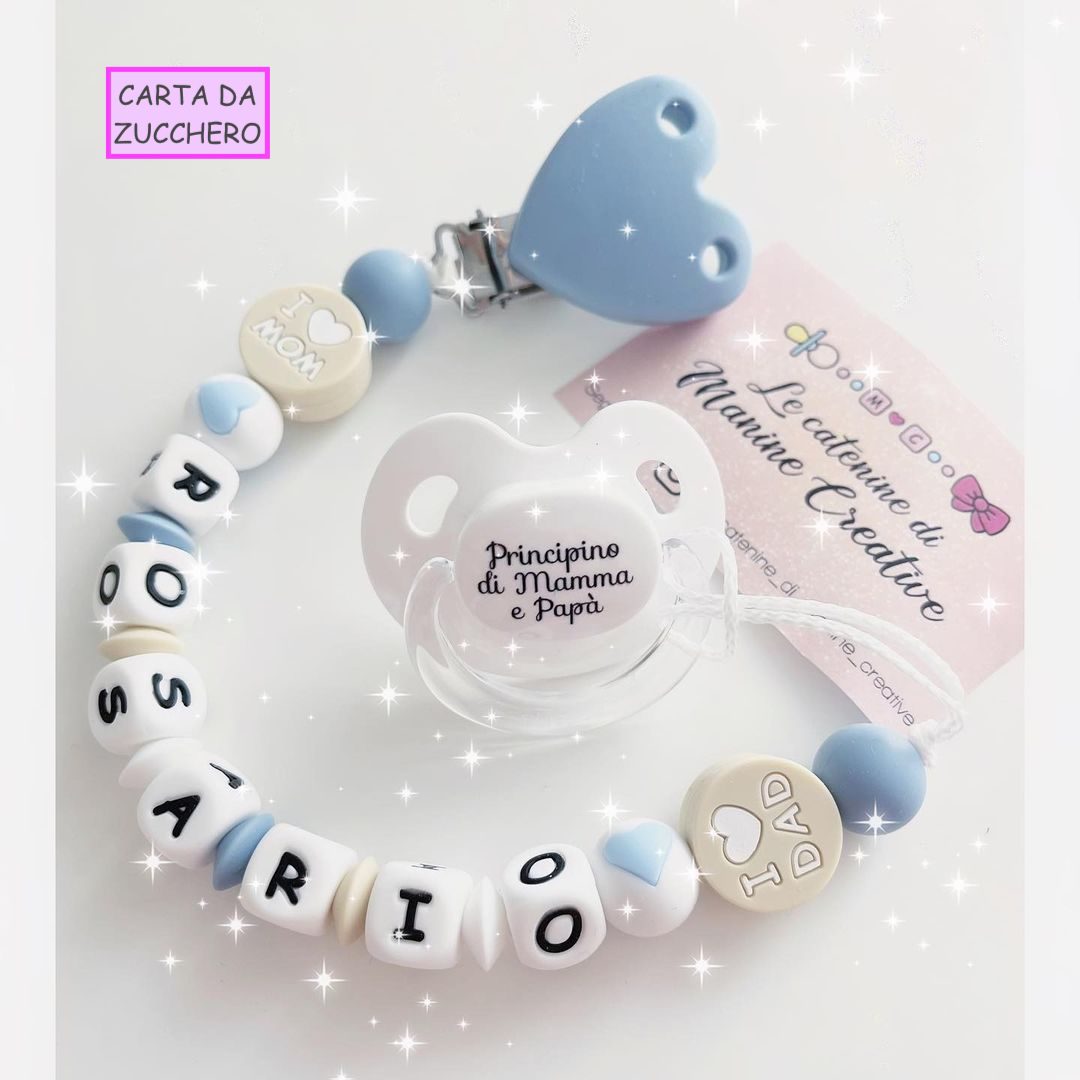 Catenina Portaciuccio Massaggiangengive I Love Mom & Dad - immagine 3