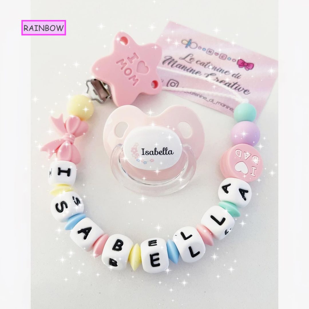 Catenina Portaciuccio Massaggiangengive I Love Mom & Dad - immagine 5