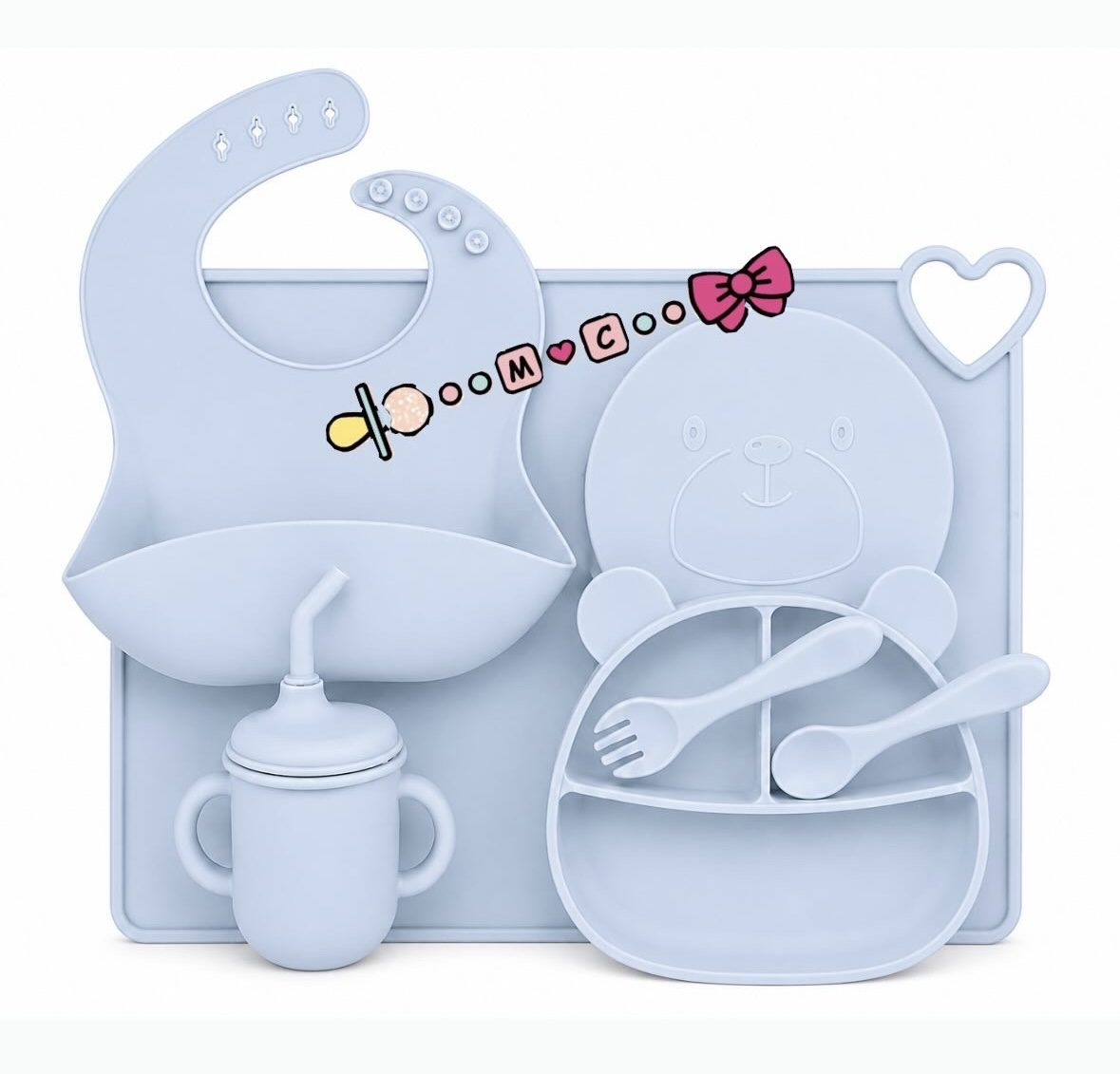 Set Pappa in Silicone Personalizato - immagine 3