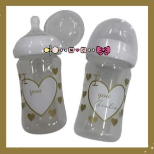 BIBERON PERSONALIZZATO LINEA CUORE GOLD