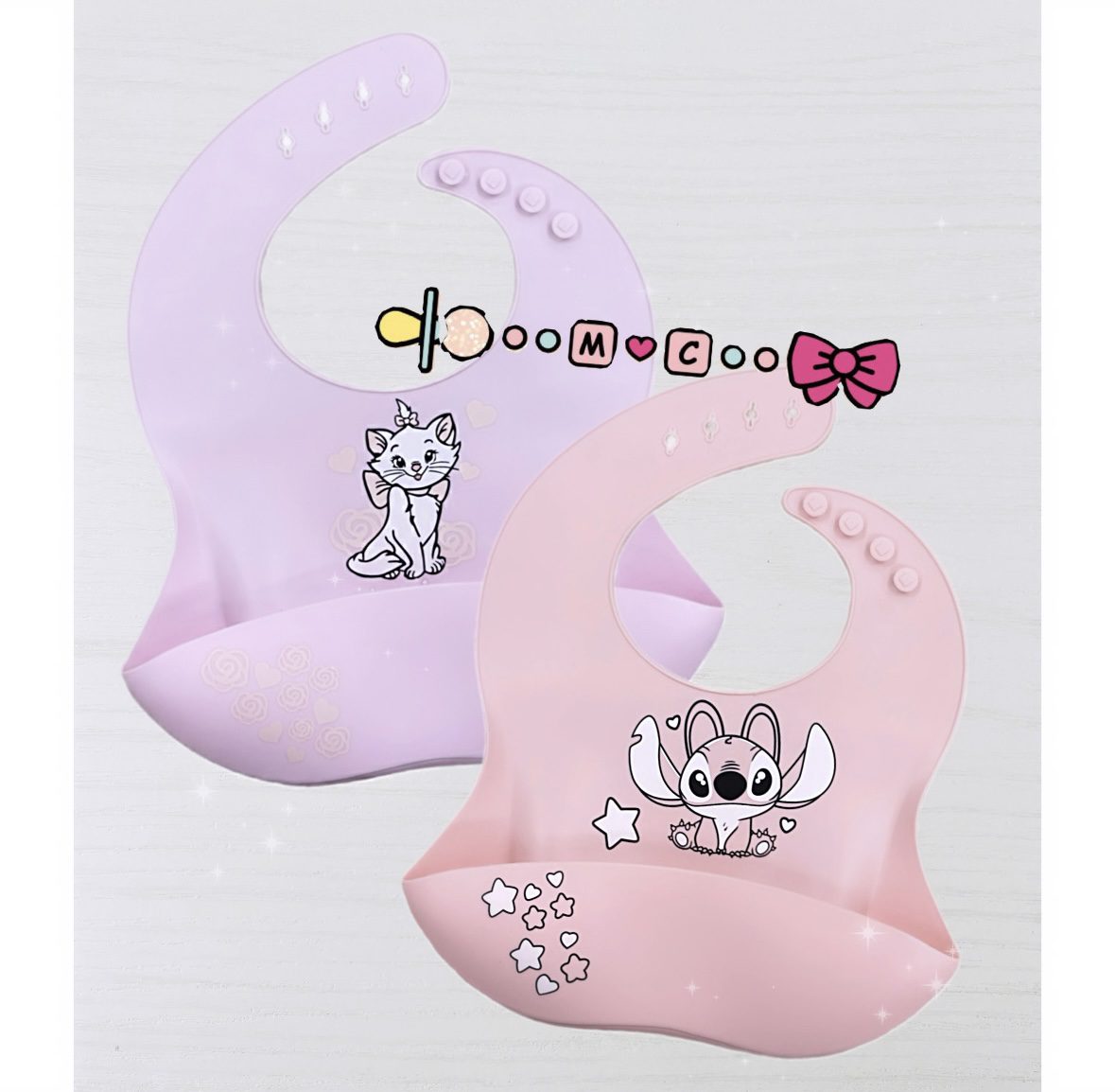 Bavaglini in silicone MINOU E ANGEL